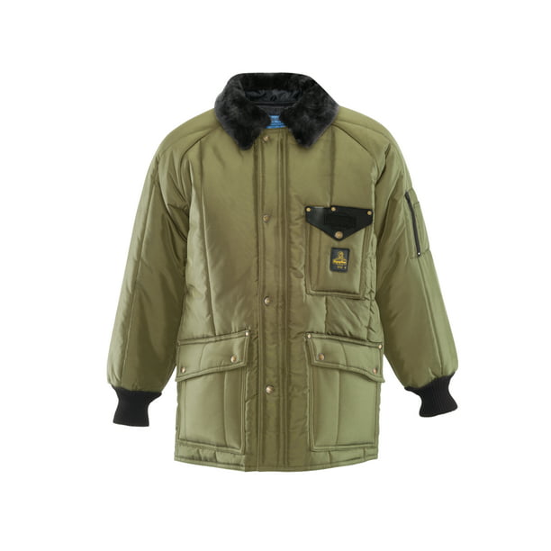 RefrigiWear Mens Water-Resistant Insulated Iron-Tuff Siberian Workwear Jacket with Soft Fleece Collar 0358R 